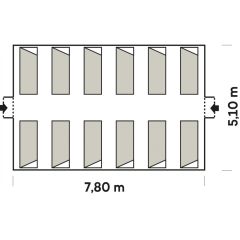 Ferrino Montana Afet Çadırı  39 M.5,1 X 7,80 FR