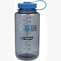 Nalgene 32oz WM Gray w/Blue Cap, Happy Gene Sustain