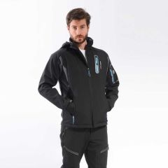 Freecamp Eagle Softshell Ceket-SİYAH-MAVİ