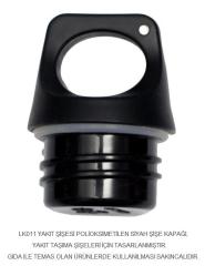 Laken Siyah kapak  Alüminyum Futura Yakıt Şişe için LK011