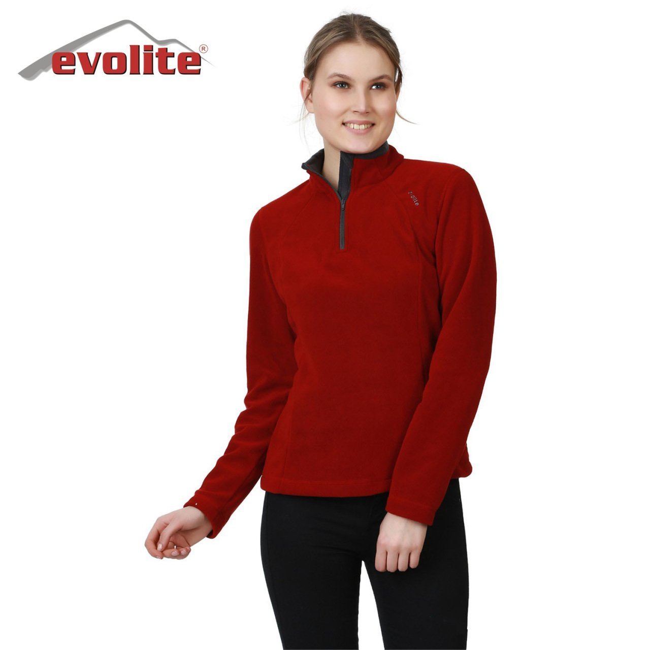 Evolite Fuga Bayan Mikro Polar Sweater - Bordo