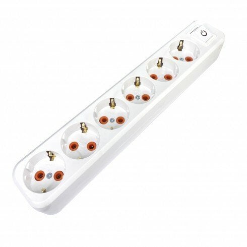 Topraklı Grup Priz 6 Lı Anahtarlı Klemensli Kablosuz