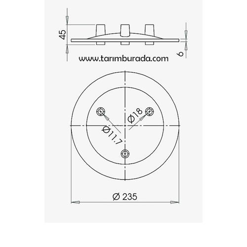 Güğüm Kapak Contası Düz Model  40 Lt.