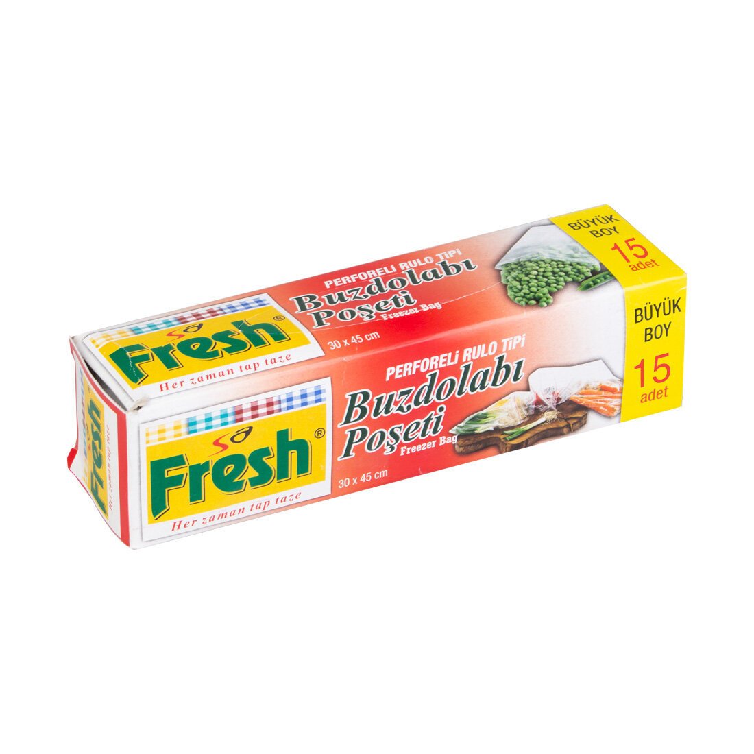 Buzdolabı Poşeti Orta Boy Düz 24X38 cm 20 Li