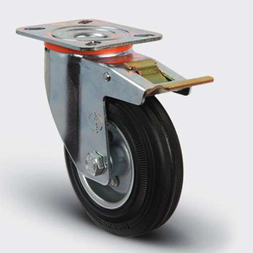 Tablalı Döner Teker Frenli   Çap: 100x30