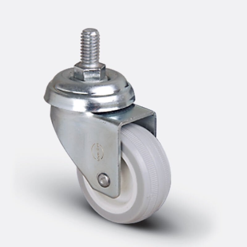 Döner Tablalı Civatalı Gri Teker 75 mm