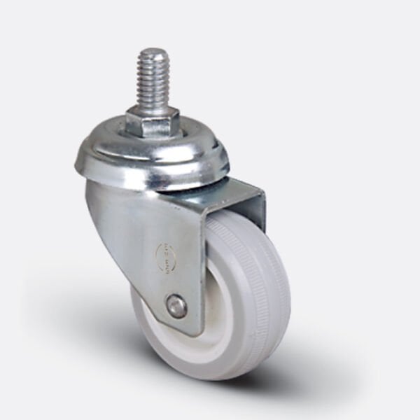 Döner Tablalı Civatalı Gri Teker 75 mm