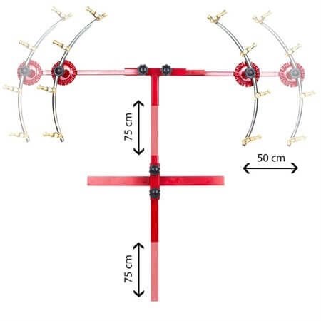 Extendable Chrome Spraying Machine Apparatus with Crescent Type Turbo Stopper Nozzle