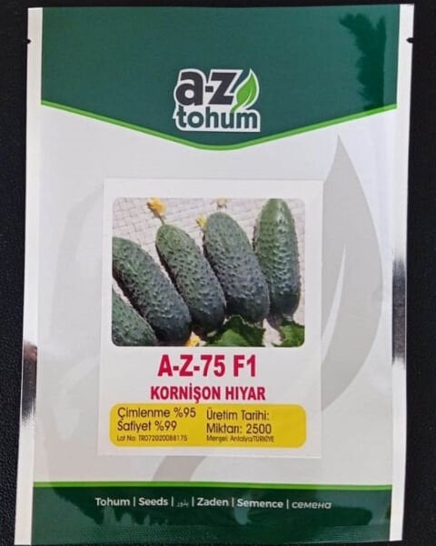 Turşuluk Kornişon Hıyar  Tohumu A-Z  75 F1  2500 Adet