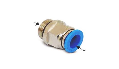 Pnömatik Düz Rakor 1/4'' Ø8 mm