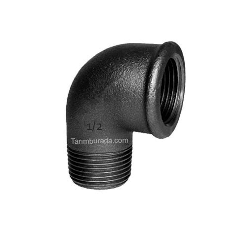 Siyah Kuyruklu Dirsek 1/2”