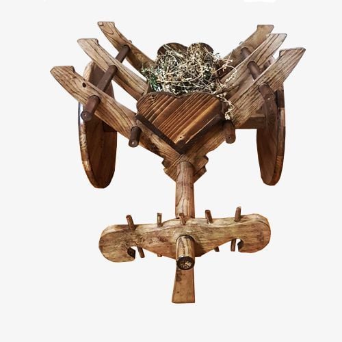 Ahşap Kağnı Sehpa Dekor