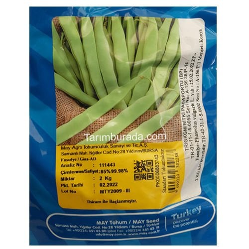Fasulye Tohumu Oturak Gina - 2 Kg