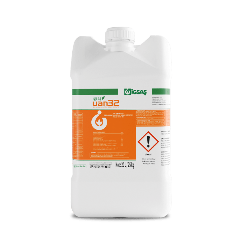 UAN 32 Üre Amonyum Azotlu  Nitrat Gübre Çözeltisi 20 Lt