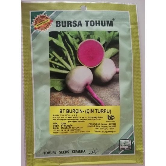 Burçin Çin Turpu Tohumu 10 Gr