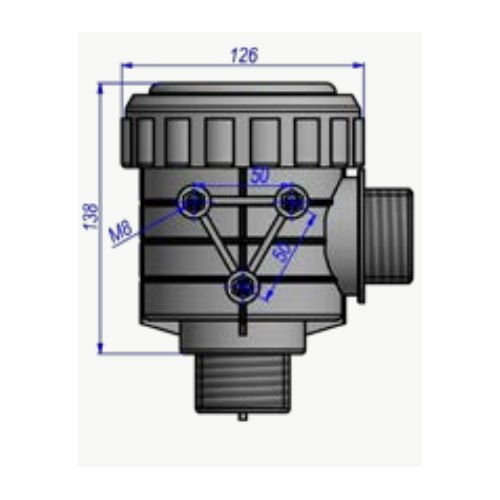 İlaçlama Makina-120 Litre Düz Valfli Filtre