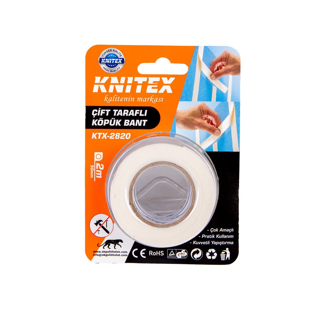 Köpük Bant Çift Taraflı 2mtX50mm