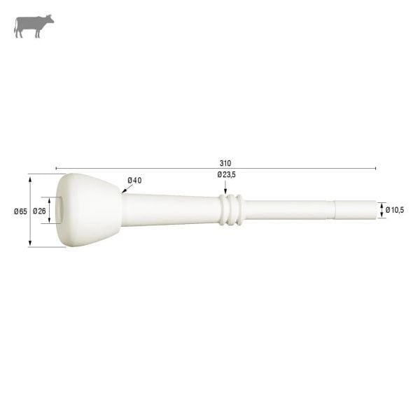 Sezer Model Uzun Meme Lastiği Silikon (Silikon Memelik - 4 lü Paket)