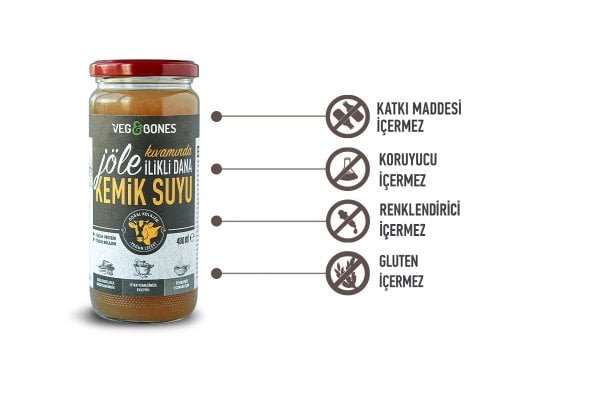 Jöle Kıvamında İlikli Dana Kemik Suyu 480 ml
