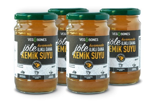 Jöle Kıvamında İlikli Dana Kemik Suyu 320 ml 4'LÜ PAKET