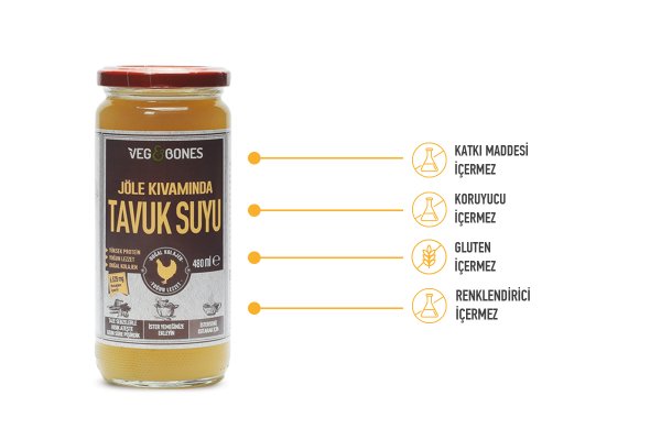 Jöle Kıvamında Tavuk Suyu 480 ML