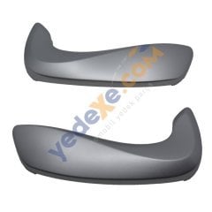 MEGANE III FLUENCE Kapı Kolçağı Üst Kapağı Tk (Kapı Çekme Kolu Kolçağı) GÜMÜŞ RENKLİ