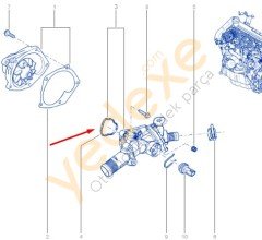 Termostat Kutu Contası 1.5 dCİ MEGANE IV TALİSMAN SANDERO II DUSTER II QASHQAİ J11