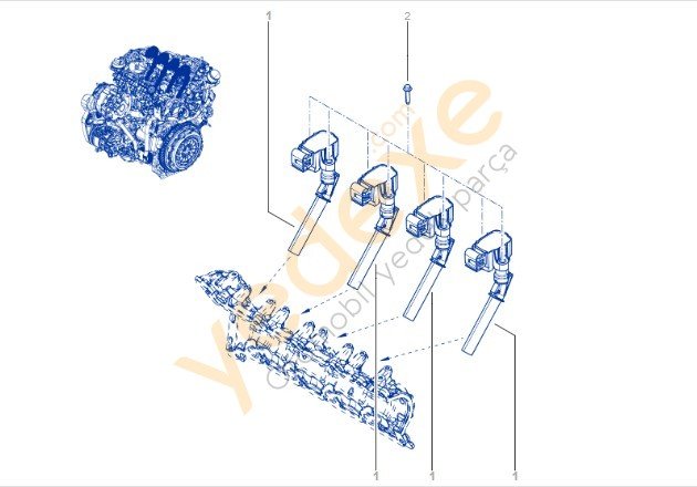 1.3 TCE H5H Ateşleme Bobini