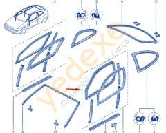 MEGANE COUPE Sol Cam Fitil Tk