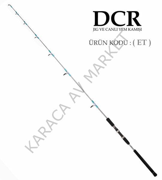 DCR HİLAL JIG VE CANLI YEM KAMIŞI 185 CM 100-300 GRİ