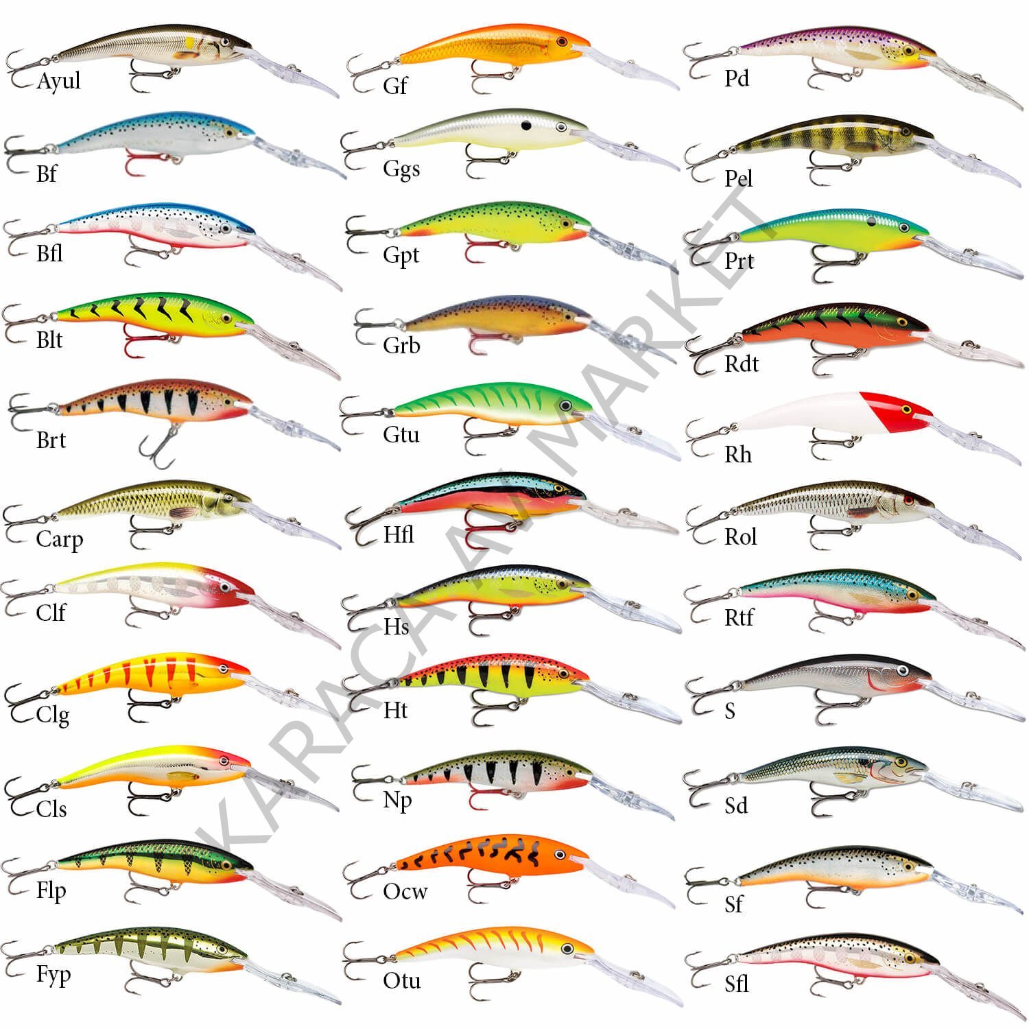 Rapala Deep Tail Dancer 90 mm 13 gr 6 mt dalarlı