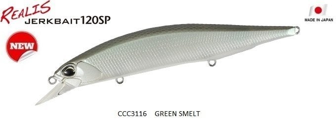 Duo Realis Jerkbait 120SP CCC3116 / Green Smelt