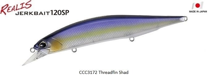 Duo Realis Jerkbait 120SP CCC3172 / Threadfin Shad