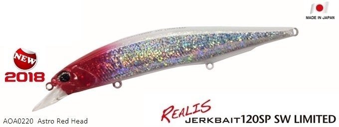 Duo Realis Jerkbait 120SP SW AOA0220 / Astro Red Head