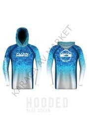 Fujin Performance Hooded Kapüşonlu ve Boyunluklu T-Shirt Blue Ocean