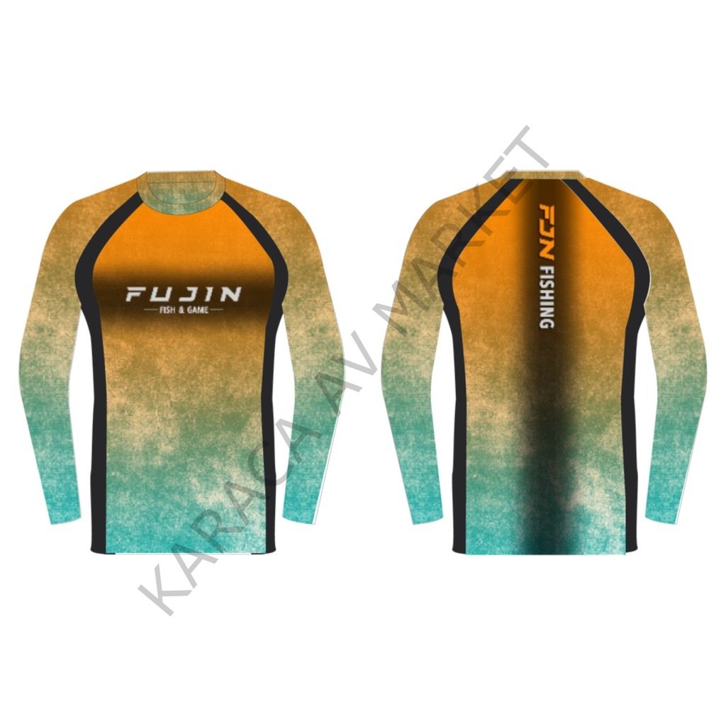 Fujin Performance T-Shirt Aqua Orange