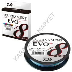 Daiwa Tournament EVO+ 8B Multicolor İp Misina (300m)