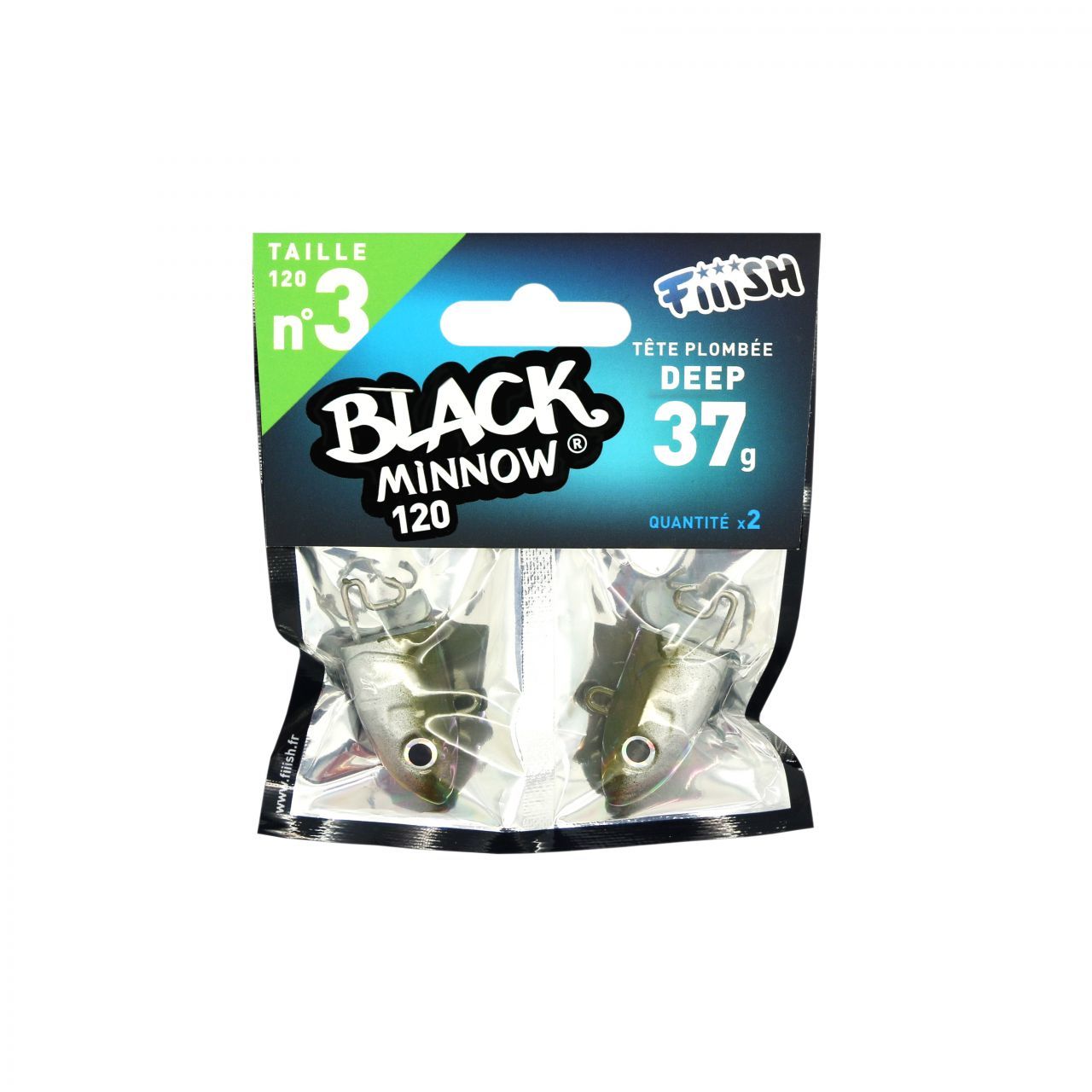 FIIISH BM120/3 BM346 JIG HEAD DEEP 37GR KAKI