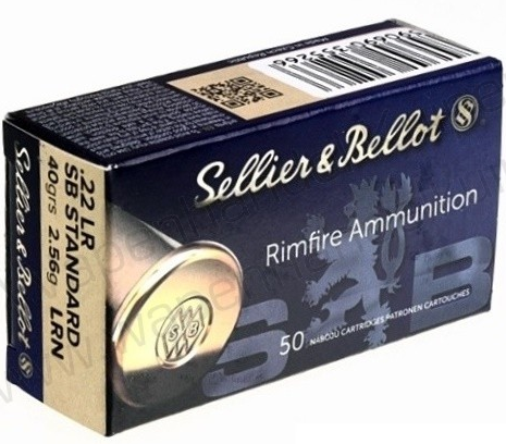 Sellier Bellot 22 LR. SB Standard 40 Gr. LRN Tabanca Mermisi (İNTERNET ÜZERİNDENM ALIM YAPILAMAZ GÖRSEL AMAÇLIDIR )