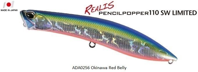 Duo Realis Pencil Popper SW Limited 110SW ADA0256 / Okinawa Red Belly