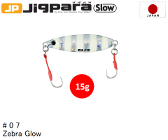 Major Craft Jigpara Slow JP SLOW-15gr #07 Zebra Glow