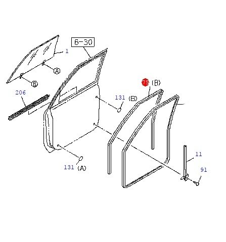 D-max Cam Fitil 2012-2019 (75B) Sağ Oem