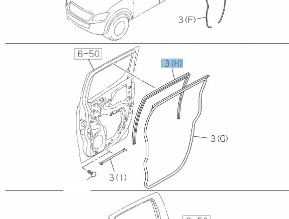 D-max Arka Cam Fitili Çevre Sağ 2012-2019 Oem (H)