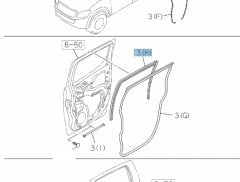 D-max Arka Cam Fitili Çevre Sol 2012-2019 Oem (H)