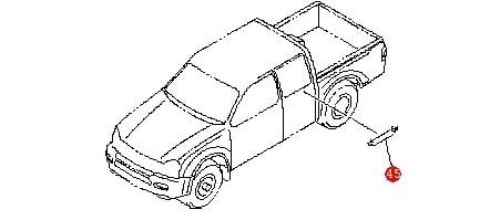 D-max Fitil Cam Sıyırıcı Dış Arka Sol 2004-2012