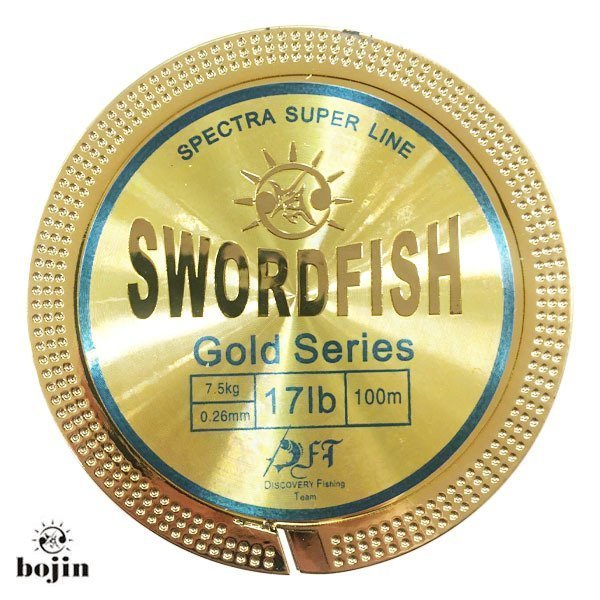 BOJIN Gold Swordfish Metal Kutu Misina 100m-0.26