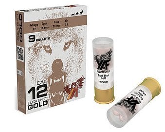 YAF GOLD BUCKSHOT 11/0 9 PELLETS  - 12 CAL.