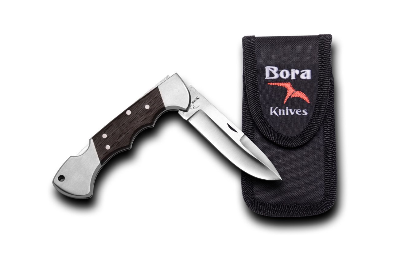 Bora 209 WP Ergonomik İnce Yuvarlak Uçlu Wenge Saplı Çakı