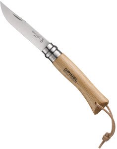 OPINEL INOX NO:7 AHSAP DERİ ASKILI ÇAKI