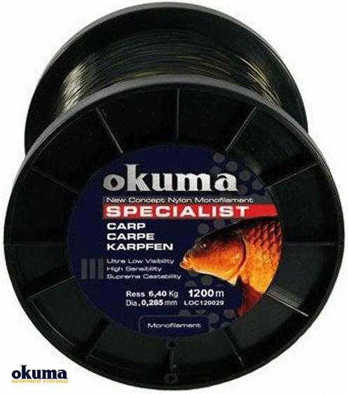 Okuma Carp 1200 mt 14,00 lb 6,36 kg 0,31 mm Camou Misina